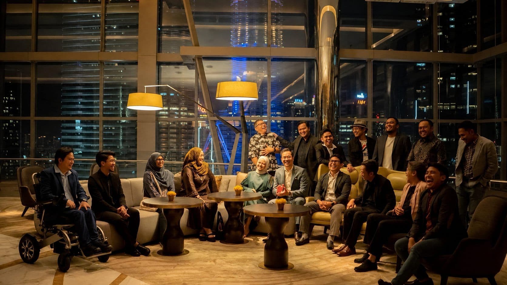 Arieffahmi with the Mafar leadership team in Kuala Lumpur